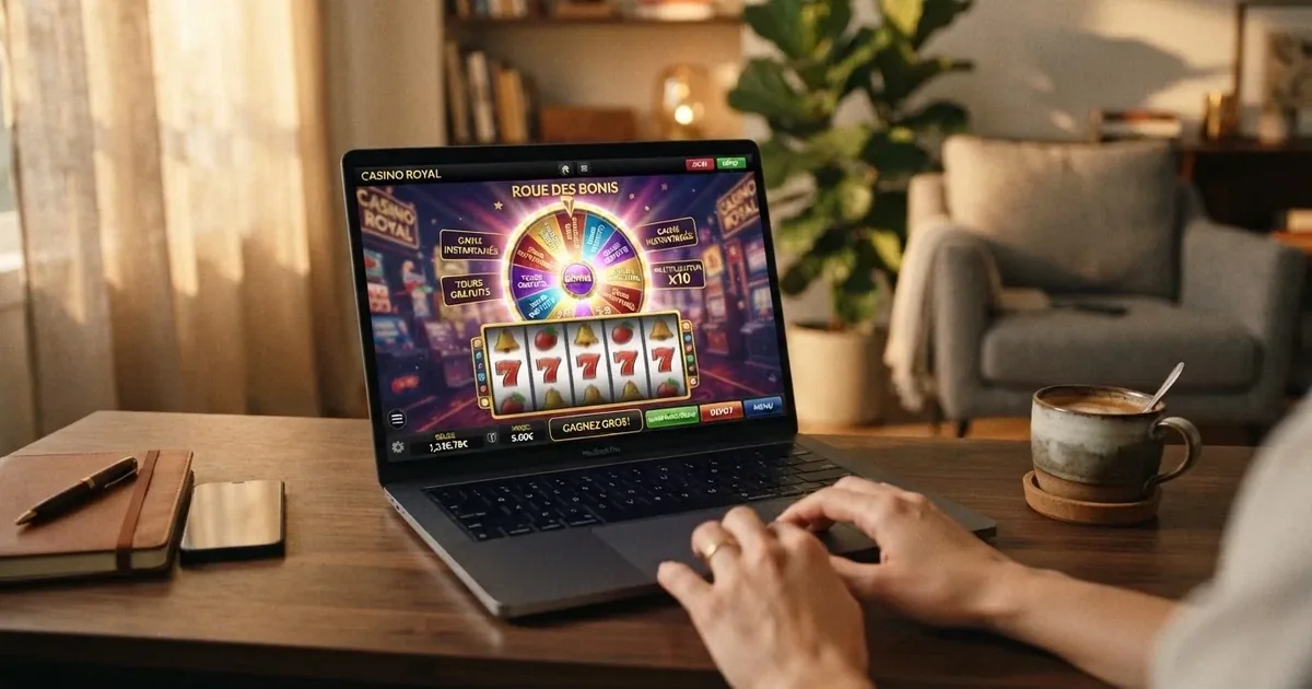 Screenshot-style illustration of a generic online casino homepage interface